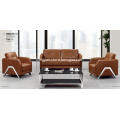 Concise leather office sofa